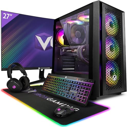 Vibox X-32 Gaming PC Bundle • Intel Core i9 14900KF 6.0GHz • Nvidia RTX 5070 Ti 16GB • 32GB RAM • 2TB NVMe SSD • Windows 11 • 27 Monitor • WiFi