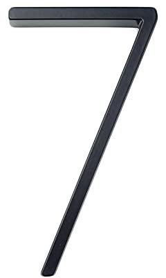 3d Floating House Sign 12cm Oversized 3d Modern Door Sign Number Door Sign Home Address Number Door Sign Digital Door Sign Outdoor Sign 5 Inch. #0-9 Black (Size : 7)