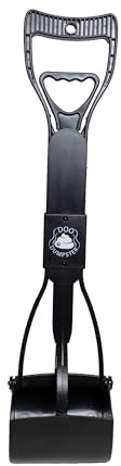 Doo Scoop - XL Dog Poop Scoop. Created for Any Dog Poop Size, XXS - XXL Dog Poop. Sturdy, Non-Breakable, Long Handle, High Strength Dog Poop Scoop for Outdoor or Indoor Pet Waste Management.