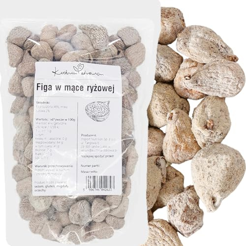 Fichi Essiccati Naturali Rivestiti con Farina di Riso 1 kg | Snack Dolci e Sani Senza Conservanti, Ricchi di Fibre e Zuccheri Naturali – KUCHNIA ZDROWIA
