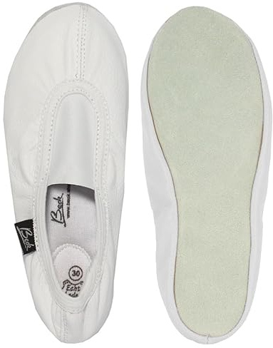 Beck Unisex Kinder Gymnastikschuh Basic, Weiß, 32 EU