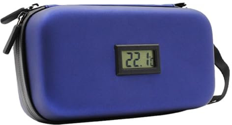 Dispositivo di raffreddamento per farmaci da viaggio - Custodia da viaggio per dispositivo di raffreddamento per insulinna, borsa termica portatile | Organizer per diabetici con display digitale LCD,