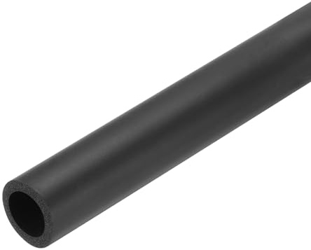 QUARKZMAN 61cm Rohrisolierung Schaumstoff, Durchmesser 18mm Isolierstärke 6mm Heizungsrohr Verkleidung für Fitnessgeräte, Rohre, Handhaben (Schwarz)