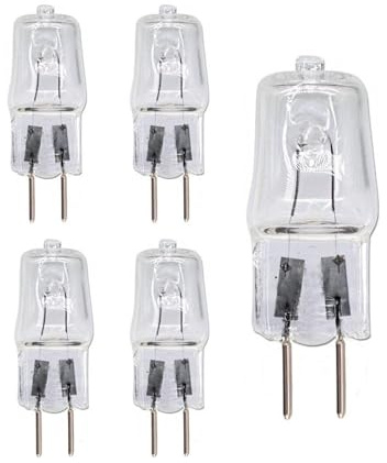 UGEFKMQ 5Pc Lámparas Halógenas GY6.35 220V 100W Cápsula Transparente Lámpara Halógena G6.35 110V 50W GY6.35 Bipin Regulable 220V, 100W