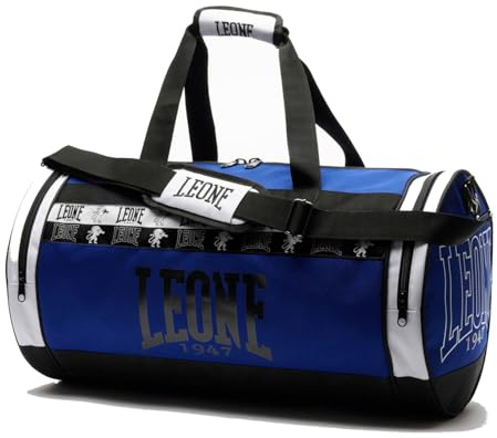Leone 1947 Sporttasche Iconic Blau - Trainingstasche Gym Tasche Sports Bag für Fitness Kampfsport Reisen
