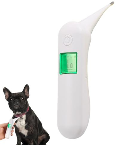 Haustier-Temperaturmonitor, Temperaturmesser für Hunde - Digitales Tiertemperaturmessgerät,Werkzeug zur Messung der Tiertemperatur, wasserdichtes Haustierzubehör für Haustiere, Hunde, Katzen,
