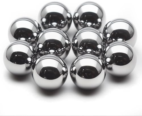 HiPicco 5/8 Bearing Balls 304 Stainless Steel G100 Precision Balls 10Pcs | Good Hardness and Durability, For Bicycle Bearings, Drawer Slides, Casters