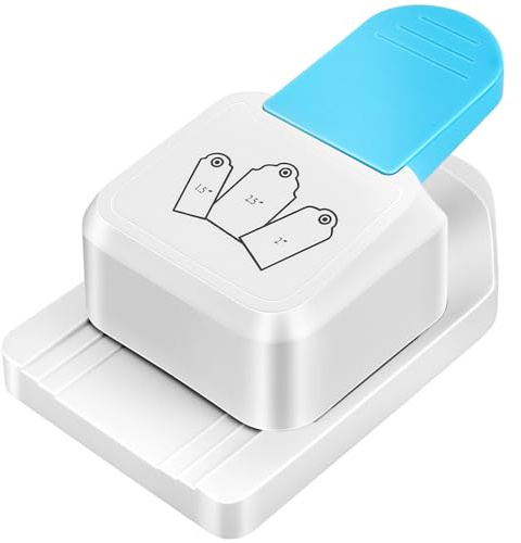 Punzonatrice angolare 3 in 1, punzonatrice per etichette per carta, fai da te, fai da te, 3,8 cm, 5,1 cm, 6,3 cm, piccola perforatrice per etichette regalo, punzonatrice per carta, scrapbooking,