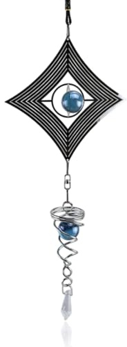 GAJUS 1-teiliges Windspiel aus Edelstahl, eleganter drehender Fensteranhänger, eleganter drehender Fensteranhänger,