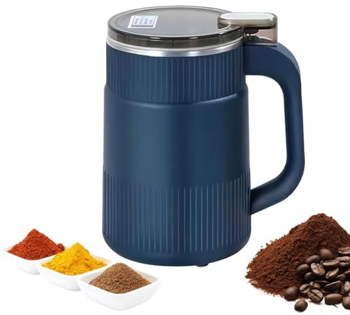 Yolispa Molinillos de café Eléctrico Especias y Molinillo de café, Multifuncional Coffee Grinder Trituradora de la Máquina, Hogar Pequeño Molinillo de Polvo para Granos de Café, Nueces, Especias y