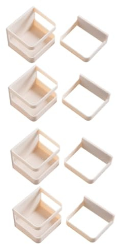 Cabilock 2 Sätze Regenschirm-aufbewahrungsregal Drinnen Hängend Modern Regenschirmstand Rack Montieren Schirmhalter Schirm-wandhalterung Lagerregal Abs Beige 2 Stücke * 2