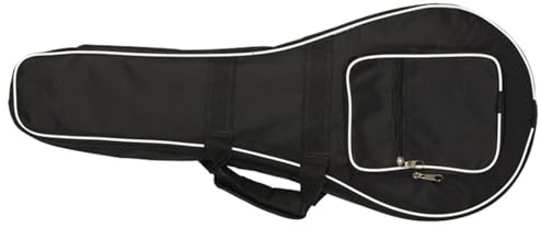 Schwarze Mandolinentasche aus Oxford Gewebe, Tragbar und Leicht | Mandolinen Tragekoffer für Instrumente, Stilvolles Design, Einzigartige Optik