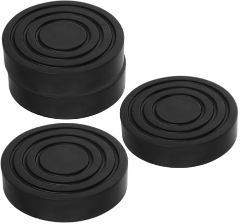 4pcs Washer Stabilizer Feet Black Plastic Non Skid Pads | Noise Dampening, for Washing Machine and Household Appliances, Shock Absorption Pad