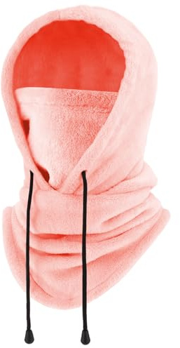 FEIKELUN Balaclava Winter Snood Thermal Unisex Neck Warmer Fleece Snoods for Men Women Sherpa Hood Ski Mask Windproof Face Cover Hat Neck Gaiter Balaclavas for Motorcycle Fishing Outdoor Sports