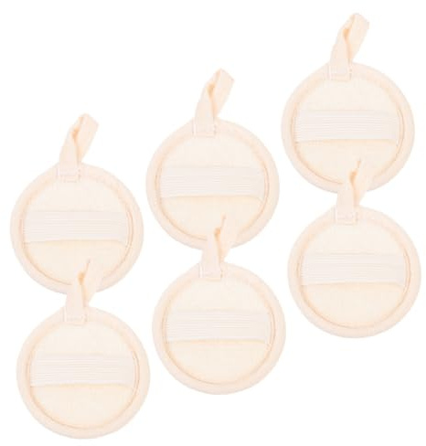 WOFASHPURET 6stücke Luffa-gesichtspeeling-pads Natürliche Reinigungspads für Gesicht und Körper Peeling-schwamm für Hautpflege