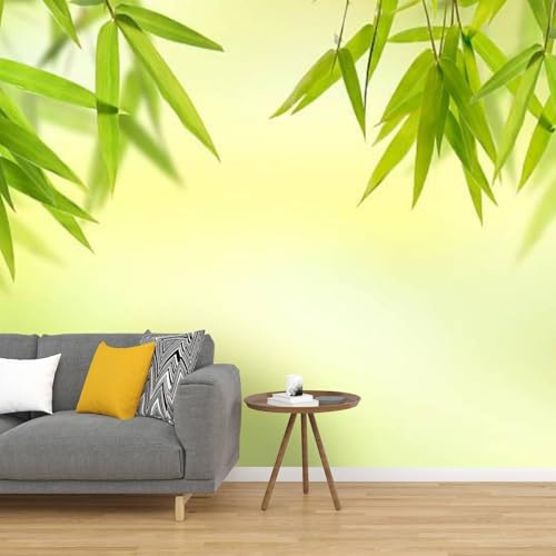 Fotomurales Decorativos Bambú Papel Pintado 450x315 cm 3D Mural Bambú Murales Póster Pared No Tejido Dormitorio Salón Paredes Decoración Fotomural Panorámico q.5964
