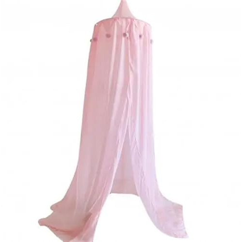 MWAHJU Mosquitera de Encaje Grueso algodón for niños, Tienda campaña, decoración con Dosel for Cama para NiñOs & NiñAs(Pink)