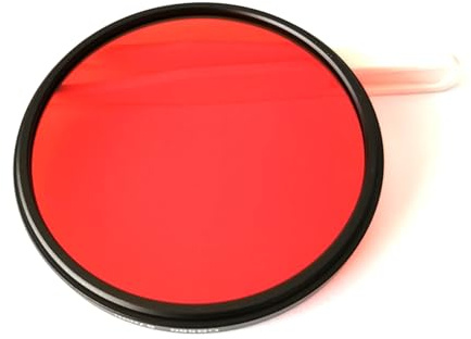 Filtre pour appareil photo de 77 mm avec verre infrarouge infrarouge infrarouge 580 nm monté sur châssis pour tournage de paysages (58mm)