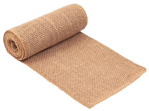 Generisch Sackleinen-Stoffrolle – Jutestoff Winter-Baumstammschutzfolie | Natürlicher Jute-Pflanzenschutz Zum Frostschutz, Baumrindenwickel, Um Pflanzen Warm Zu Halten