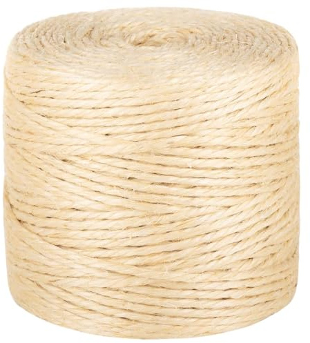 Generico Corda in Sisal 100% 4 mm 250 m,Articoli di ferramenta,Accessori ferramenta,Corde, Fili e Catene,Cavi e funi,Marrone,2.84 kg,155010