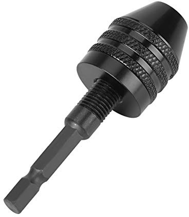 Generic Adattatore per Mandrino Senza Chiave per Trapano Avvitatore Elettrico, Mandrino con Codolo Esagonale Durevole da 0,8-8 Mm per Rapido della Punta, Adatto per Utensili Elettrici, Materiale in