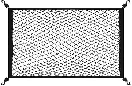 Auto Kofferraumnetz für BMW 5er Touring e61 f11 G31 G61 i5, Nylon-Elastikmaterial, Dehnbares und Flexibles Frachtnetz zur Aufbewahrung von Einkaufstaschen und Werkzeugen,C 100 * 60