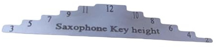 RCGOFOLLOW Herramientas de medición para instrumentos musicales Calibre de apertura para saxofón Accesorios mantenimiento para instrumentos viento compactos Músicos Saxofón Flauta Clarinete Calibre