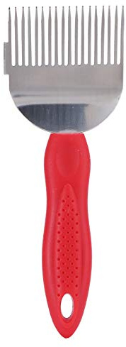 Tissting Raschietto per Miele in Acciaio Inossidabile con Forchetta per Stappare 18 Denti Raschietto per Forchetta per Il Miele con Manico in Plastica Strumento per Attrezzature per Apicoltura