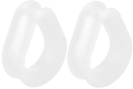 Tunnel Silikon Klar, Ohr Plug Vintage mit 2PCS 20MM 3/4 Inch Transparent Tropfenform Body Piercing Schmuck Geschenk Set