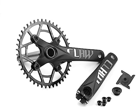 MTB-Kurbelgarnitur Aluminium Hohl Integrierte Kurbel 104BCD 44 Zähne/46Zähne/48Zähne/50Zähne/52Zähne Positiver Negativer Zahn Große Scheibe 170/175mm Kompatibel Mit 8–12 Gängen ( Color : 170mm , Size