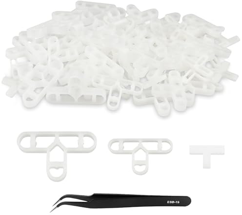 300stk Fliesen Abstandshalter 5mm 8mm 10mm Pflasterplatten Abstandshalter T-Form verbindet Hohlstruktur für Boden Wand Fliesen Decking Fliesen Garten Ziegel