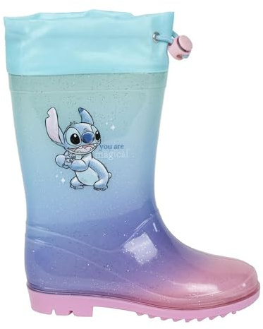 CERDÁ LIFE'S LITTLE MOMENTS | Bottes de pluie Stitch imperméables, antidérapantes et durables – Bottes de pluie Stitch Design unique et licence officielle