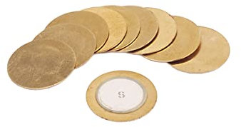 ibasenice 10pièces Lot De Disques Piézoélectriques Joints Film Éléments Pour Micros Guitare Et Pédales Effet