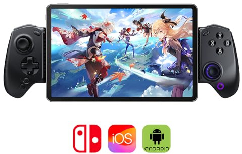 abxylute S8 Bluetooth Mobile Controller für iPhone15/16/17, iPad, Android-Handys, Tablets, Switch 1 & 2 – Drahtloses Gamepad mit Hall-Sensor Joystick, Hall-Sensor Trigger, Schwarz (black)