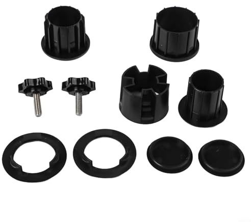 Accesorios de soporte de base de paraguas con mangas de tubo y tornillos de fijación para un fuerte apoyo en condiciones de viento