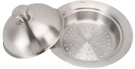 Stylebest Disco Volante in Acciaio Inossidabile 304, Piastra a Vapore Multifunzionale Antiruggine con Funzione di Separazione Dell'acqua, per la Cottura di Forniture da in Pentola