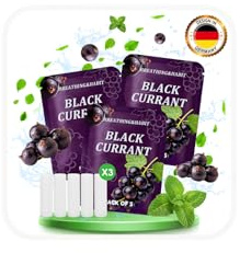 15 Cartucce Filtro Al Gusto Di Ribes Nero Per Portatile Plastica Smettere di FumareS2.0/S2.1/S1.0/S1.1 Inalatore
