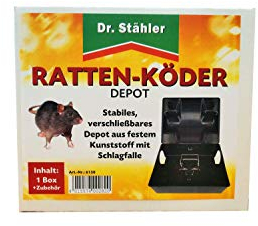 Dr. Stähler Rattenköder-Depot mit Schlagfalle, 1 Stück