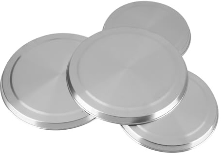 Lot de 4 cache-brûleurs en acier inoxydable pour cuisinière