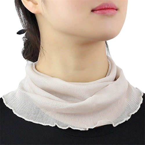 Scaldacollo da donna in 100% seta di gelso, tinta unita