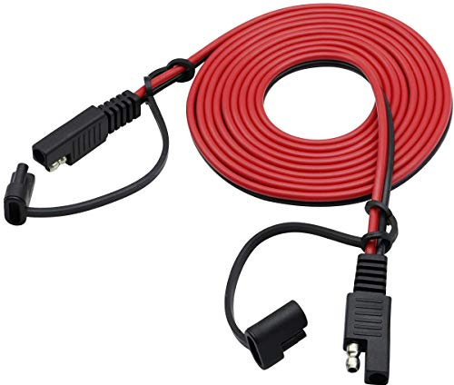 AAOTOKK SAE auf SAE Verlängerungskabel 16 AWG Automotive Verlängerungskabel Quick Connect/Trennen Snap Action Kabel für Motorrad,Auto,Camp,Anhänger Solarpaneele(2.4Meter/7.8Fuß)