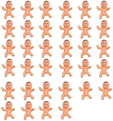 POFET 100pcs 1Inch Mini Plastic Baby Favor Supplies für Babyparty und Eiswürfel-Spiel