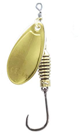 Rublex-Pack de 5 Cucharillas de Pesca Celta-3 Oro