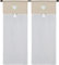 coppia di tendine a vetro da cucina a pannello con passante art MARYLAND tessutto effetto lino seta in poliestere per finestra e porta finestra in salotto cucina bagno mis 60x240cm cuore beige