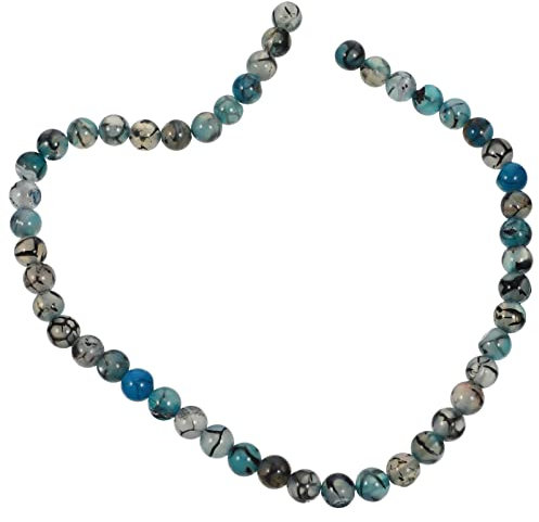COHEALI Runde Lose Agate Perlen Für Schmuckherstellung Natürliche Steinperlen Für Halsketten Und Armbänder Praktische Bastelzubehör Für Kreative