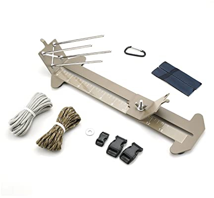 Paracord Armband Jig 10,2 cm - 33 cm verstellbare Länge Flechten Weben DIY Handwerk Maker Metall Werkzeug