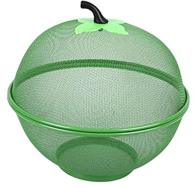 Portafrutta a forma di mela Portafrutta a rete per porta frutta e verdura da cucina, porta frutta e verdura (verde)