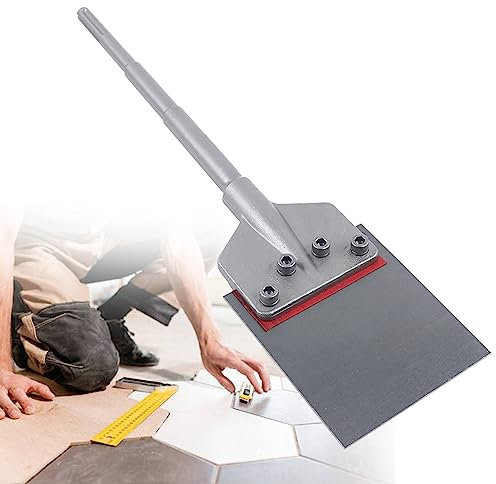 Floor Scraper 6 Long-Handle Floor Wall Scraper Tool Tile Lifter Glue Chisel Spatula Renovation Tool for Wallpaper and Floor Tile Adhesive Removal