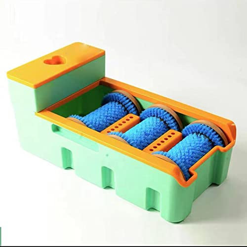 Reinigungssohlen-Reinigungsmaschine, kostenlose Schuhüberzugsmaschine, Schuhfilmwaschen, umweltfreundliches Pad, Schuhputzer, Bürstenschuhe (grün)
