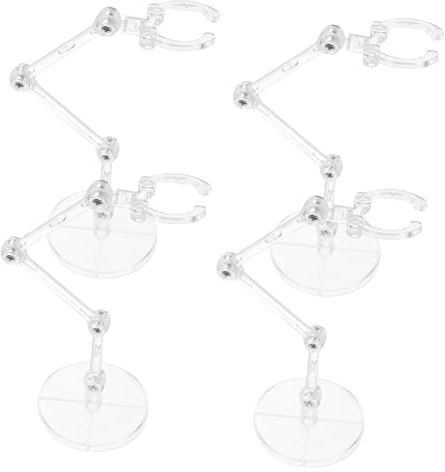 UPKOCH 4stücke Actionfiguren-rack Aus Kunststoff Stabil Und Langlebig Für Desktop-display Geeignete Figur-displayständer Einfach Zu Platzieren Für Sammler Und Modelle